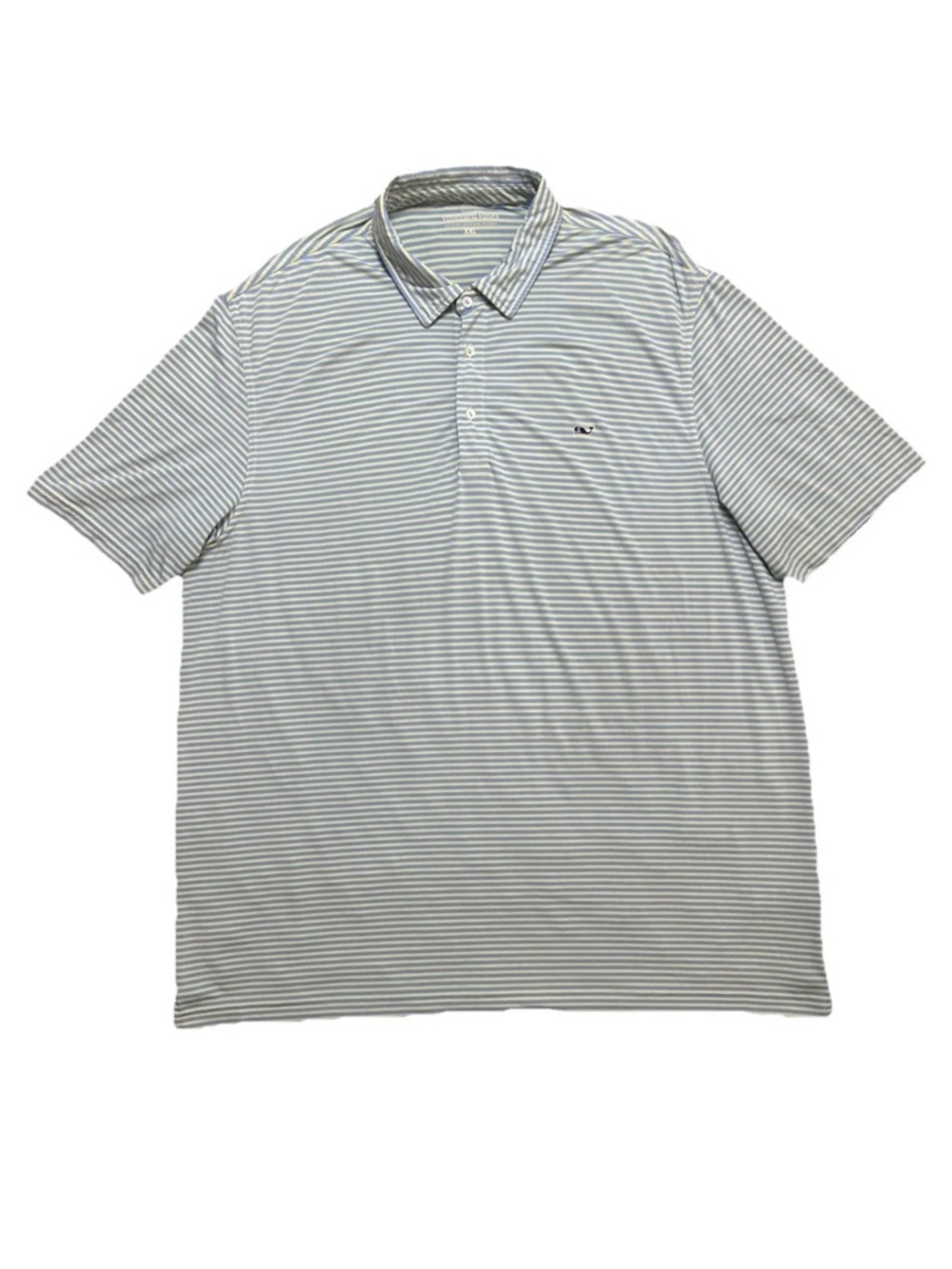 Vineyard Vines Men's Stripe Polo Blue Yellow Size 2XL